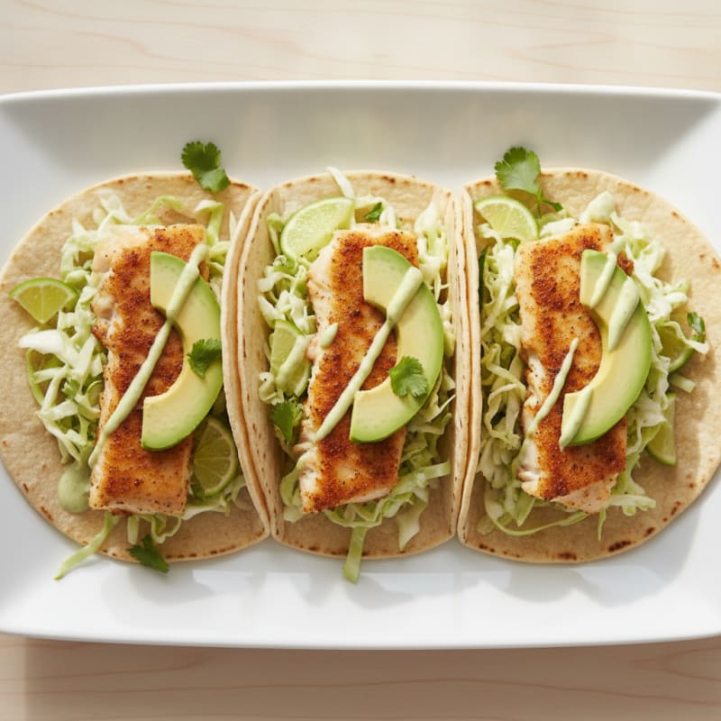 Pan-Seared Cod Fish Tacos