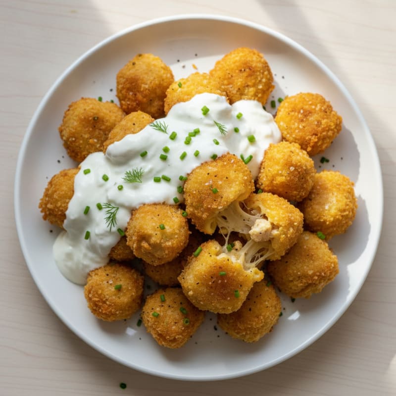 Golden Macaroni and Cheese Bites