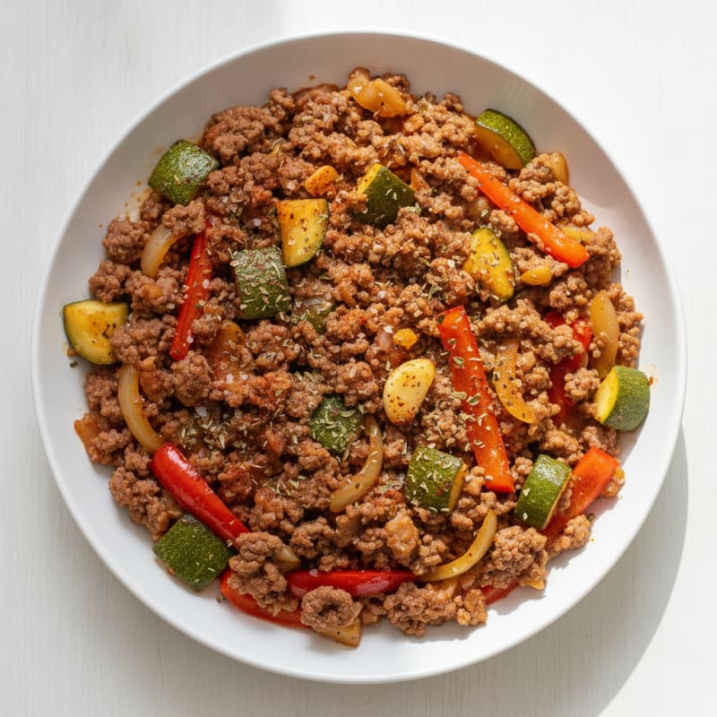 Ground Beef and Vegetable Skillet