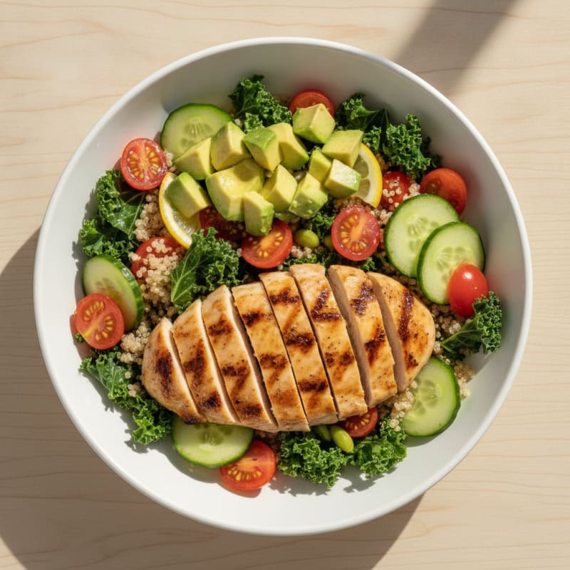 Grilled Chicken and Quinoa Power Bowl