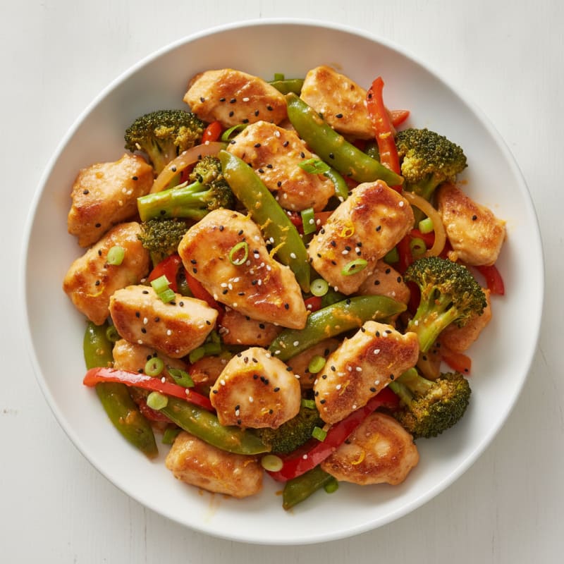 Orange Glazed Chicken Stir-Fry
