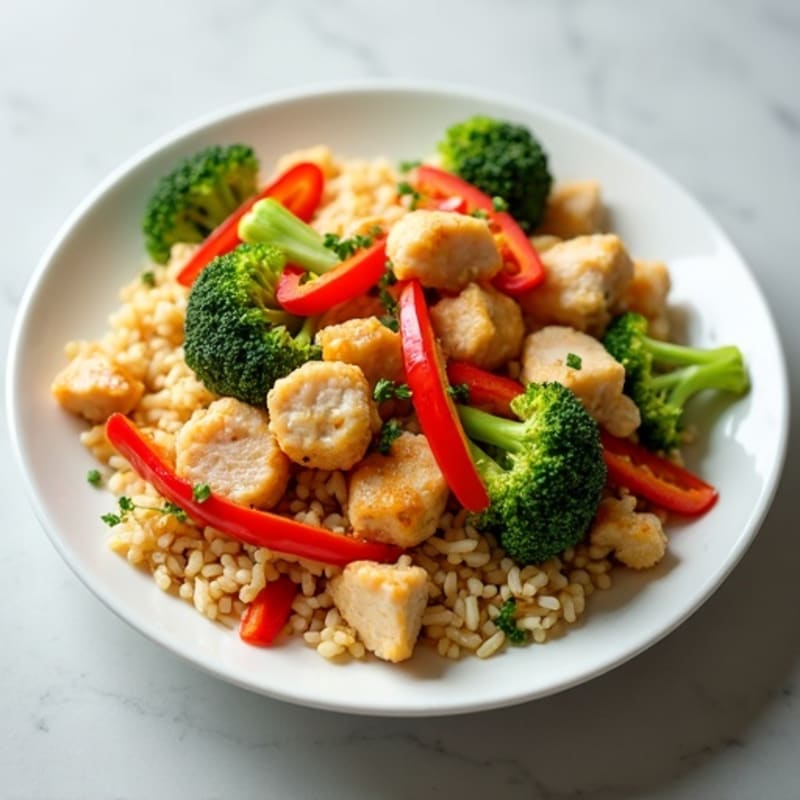 Cauliflower Rice Chicken Stir-Fry