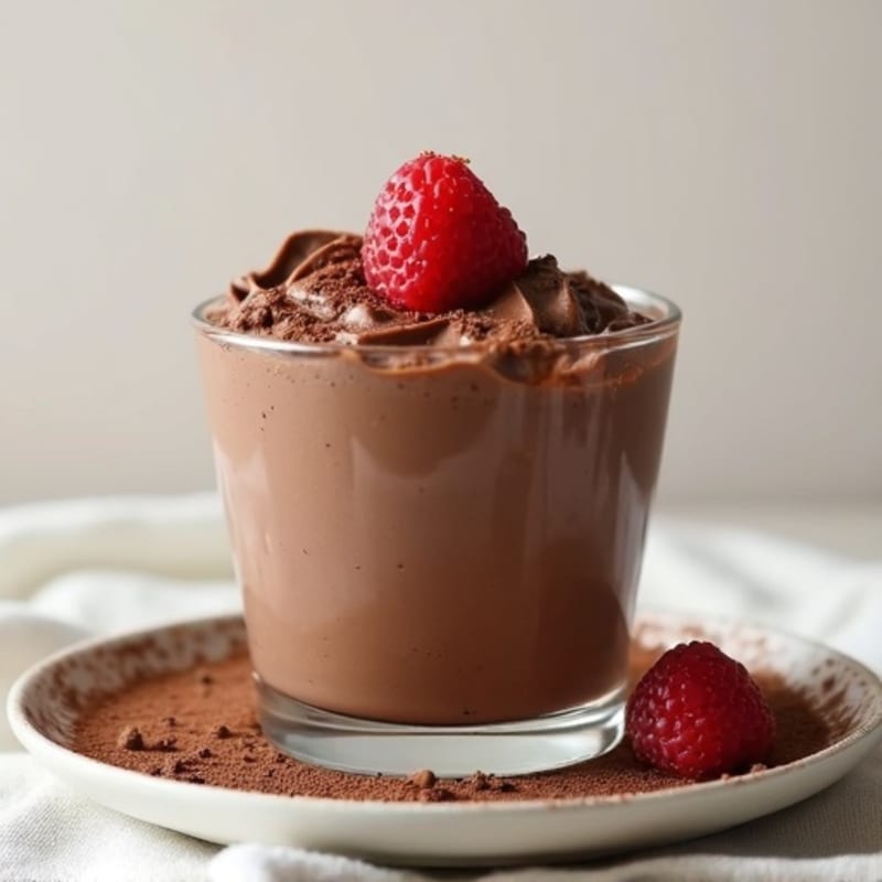 Silky Chocolate Protein Pudding with Almond Butter