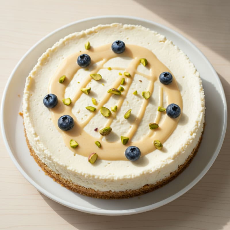 High-Protein Greek Yogurt Cheesecake