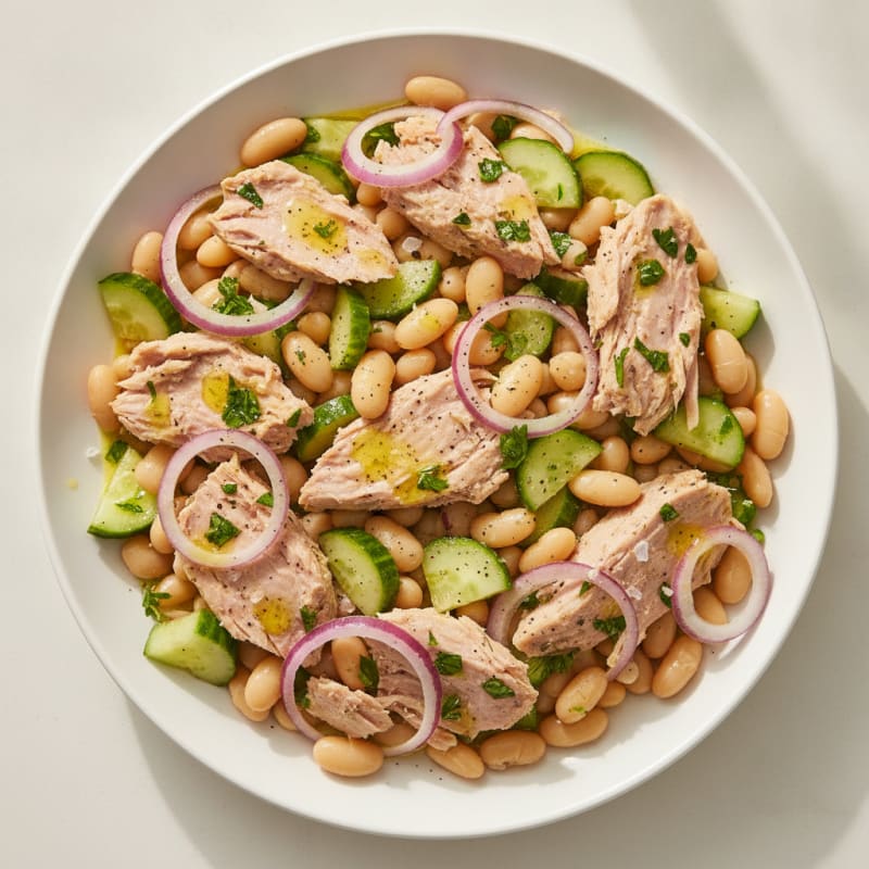 Mediterranean Tuna and White Bean Salad