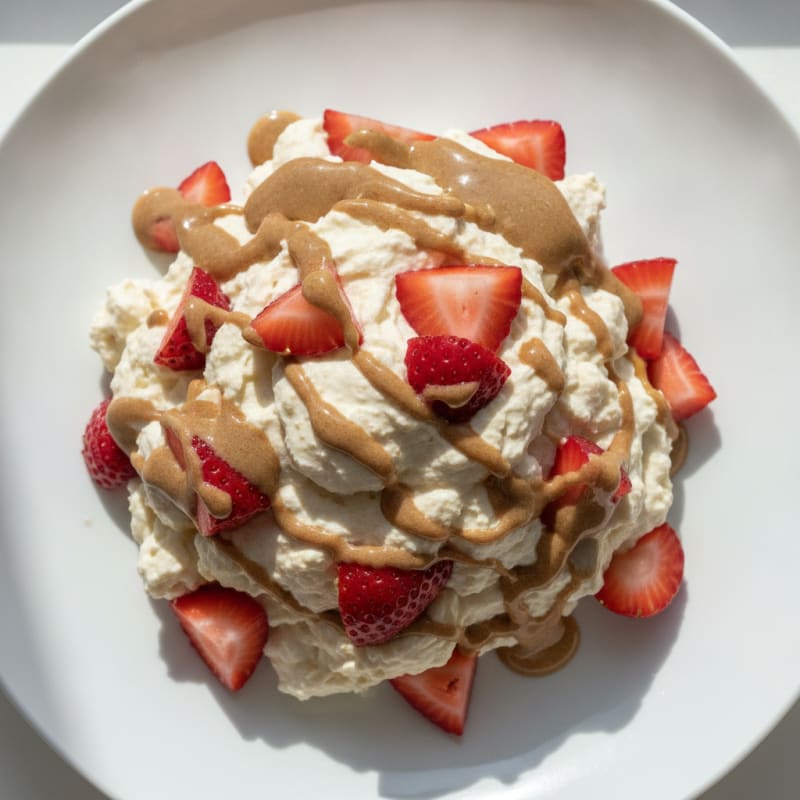 Silky Greek Yogurt Protein Pudding with Berries