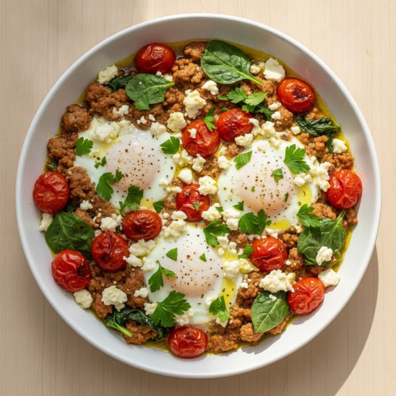 Baked Eggs with Roasted Tomatoes