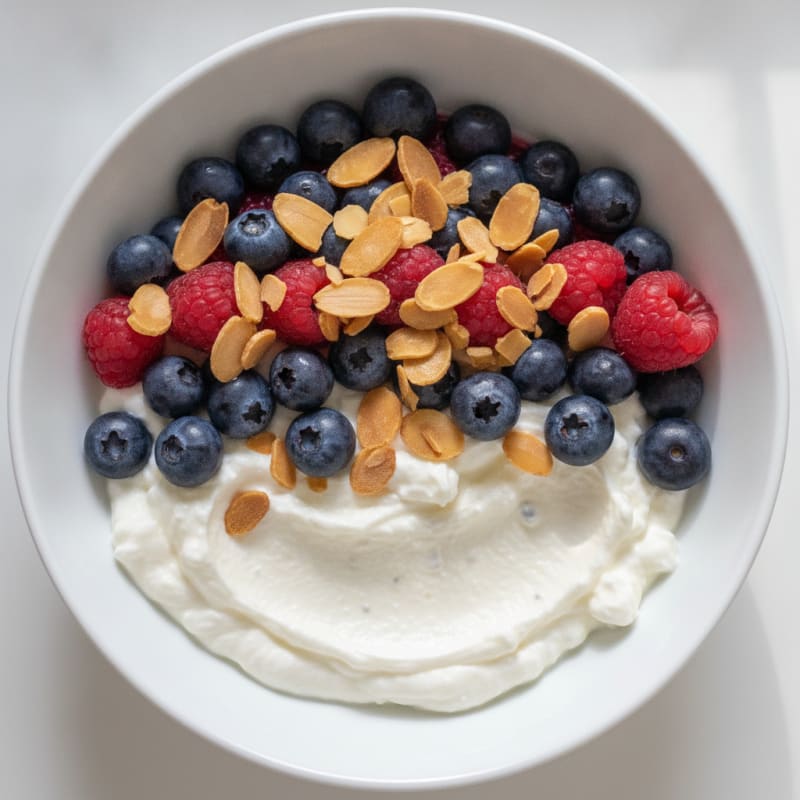 Creamy Greek Yogurt Protein Parfait with Berries and Chia Seeds
