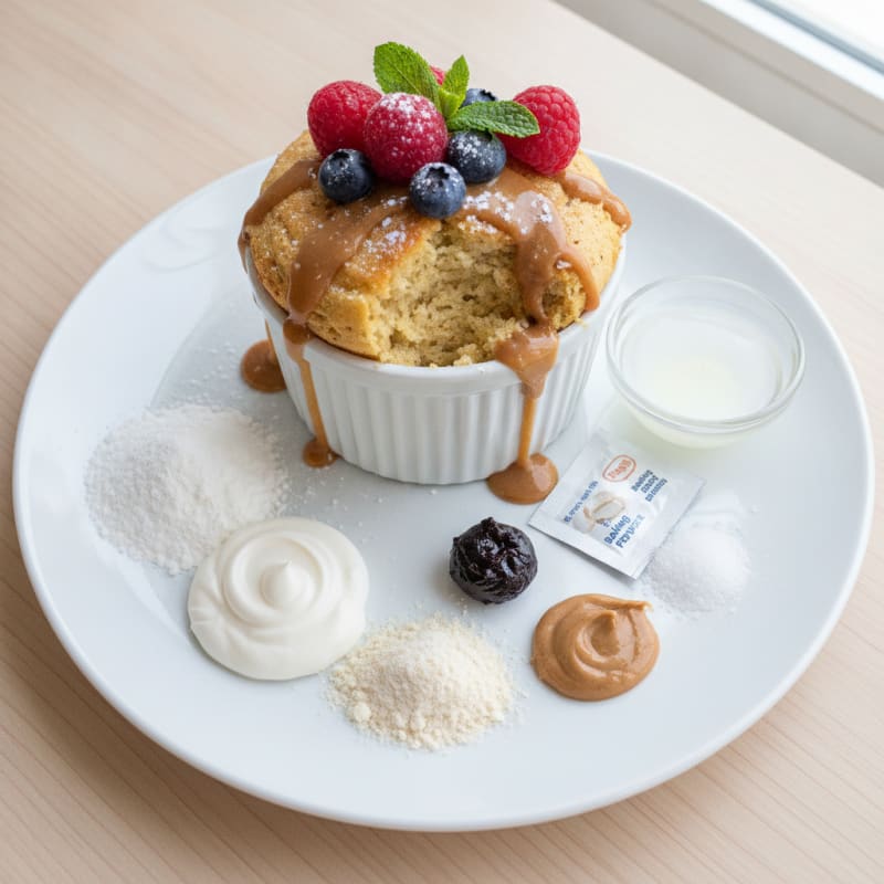 Vanilla Bean Protein Mug Cake