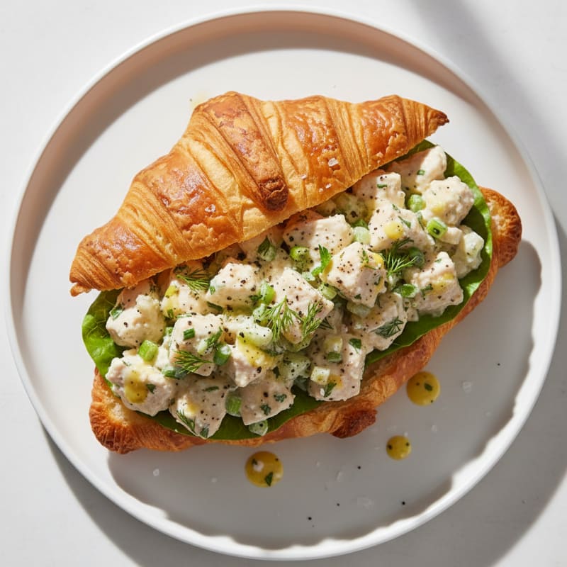 Creamy Herb Chicken Salad Croissant