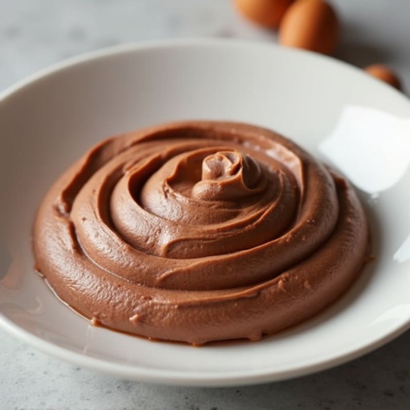 Silky Chocolate Protein Pudding with Almond Butter Swirl