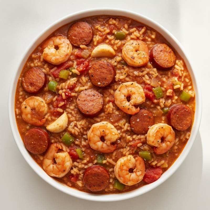 Creole Sausage and Shrimp Jambalaya