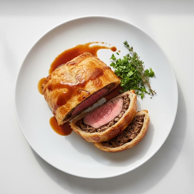 Classic Beef Wellington with Mushroom Duxelles