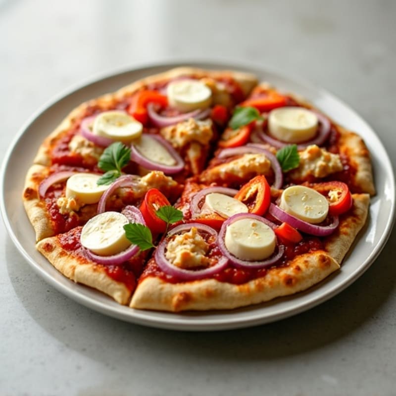 Healthy Chicken BBQ Ranch Pizza