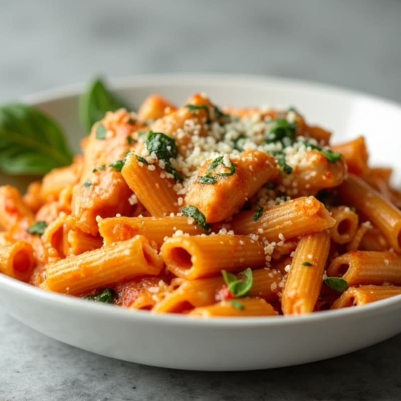 Creamy Cheesy Chicken Pasta Bake