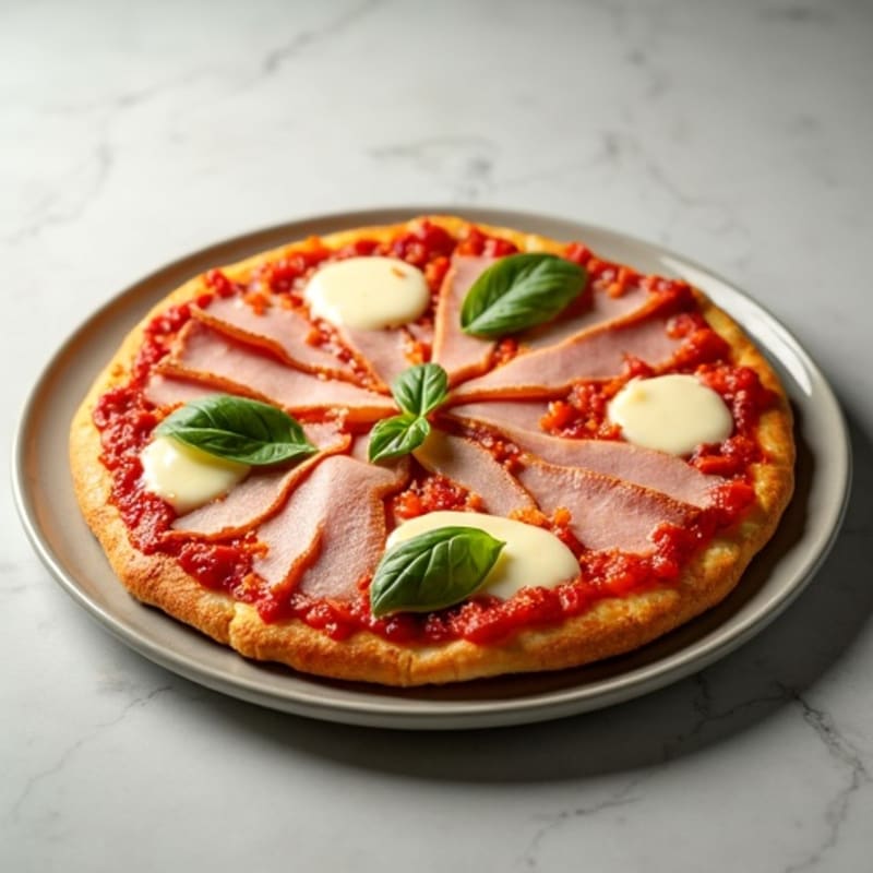 Crispy Gluten-Free Turkey and Ham Pizza