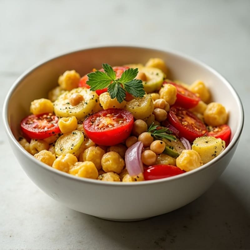 Creamy Polenta and Roasted Vegetable Baked Pasta