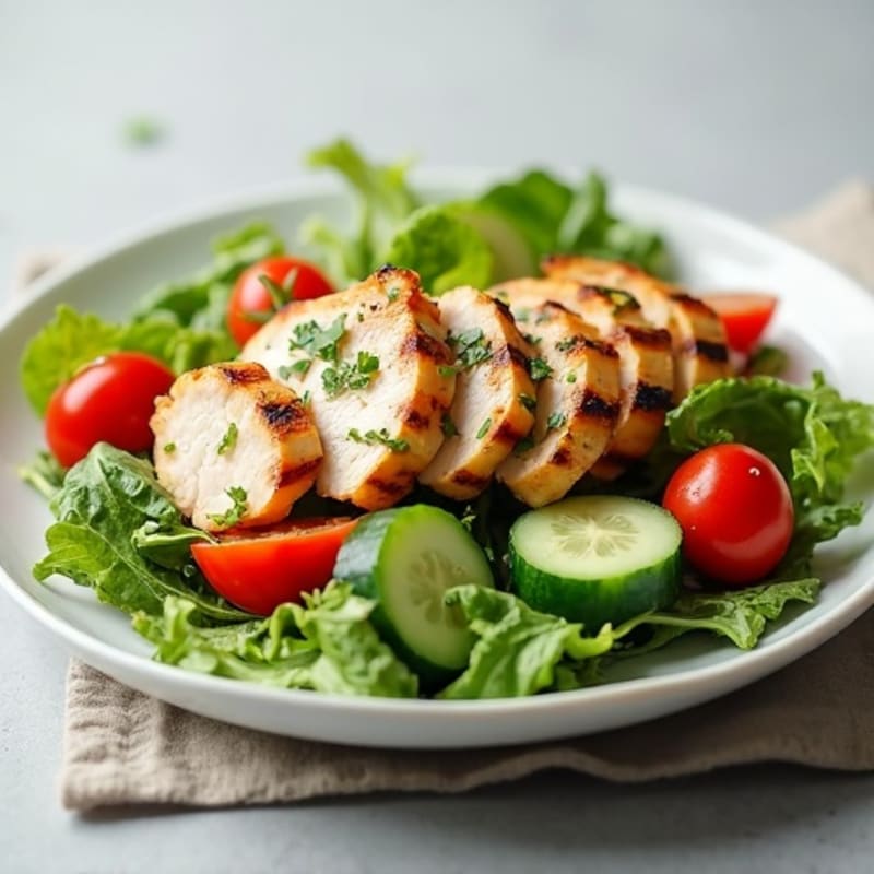 Grilled Chicken and Mixed Greens Salad