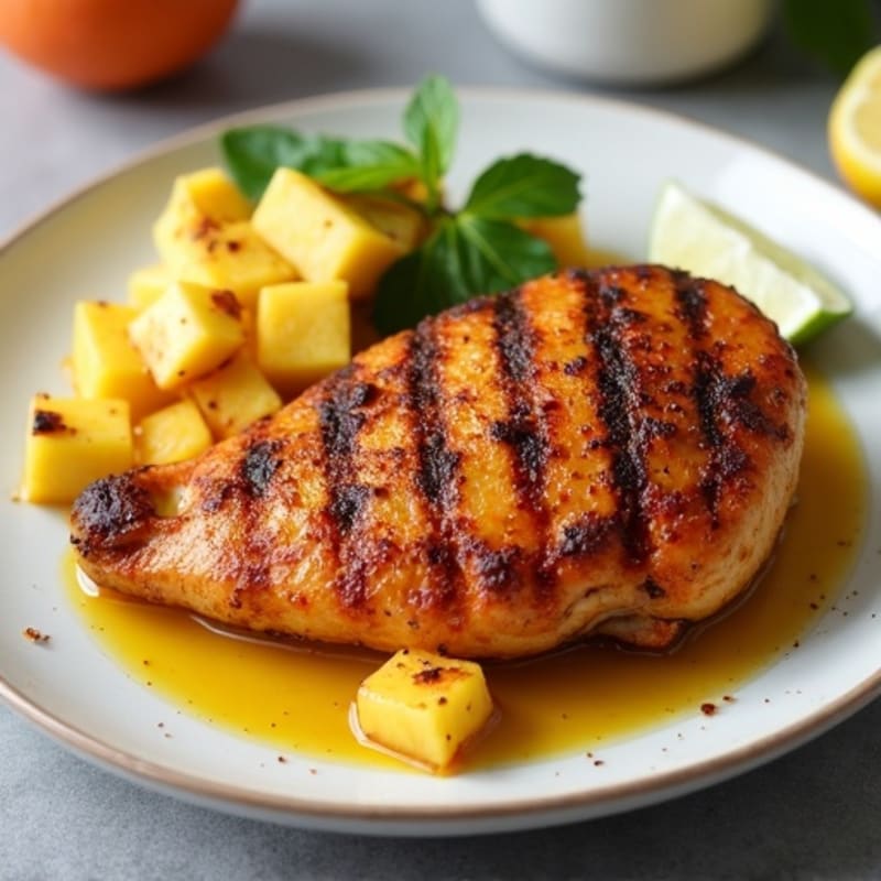 Spicy Jerk Chicken with Grilled Pineapple