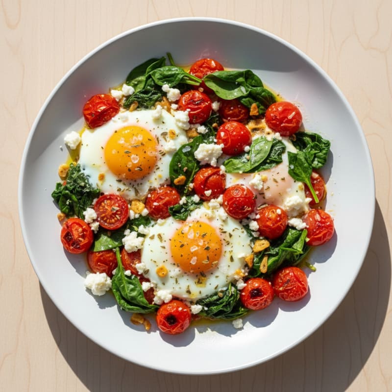 Baked Eggs with Roasted Tomatoes