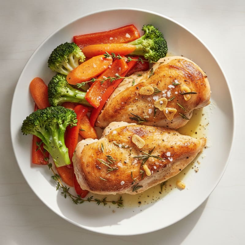 Garlic Herb Roasted Chicken with Vegetables