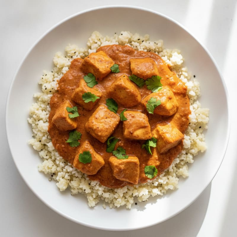 Indian Spiced Chicken with Tomato Cream Sauce