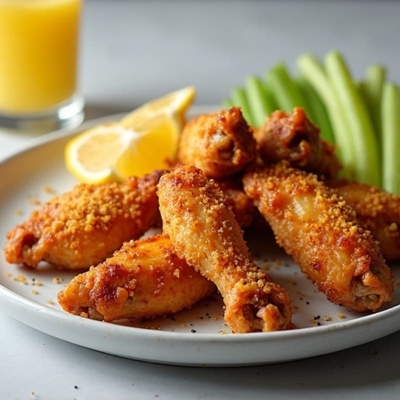 Crispy Baked Lemon Pepper Chicken Wings