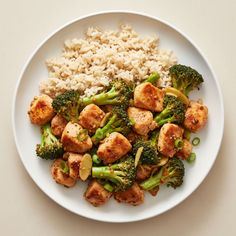 Garlic Chicken and Broccoli Stir-Fry