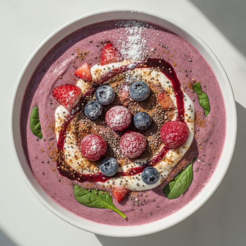 Berry Banana Protein Power Shake