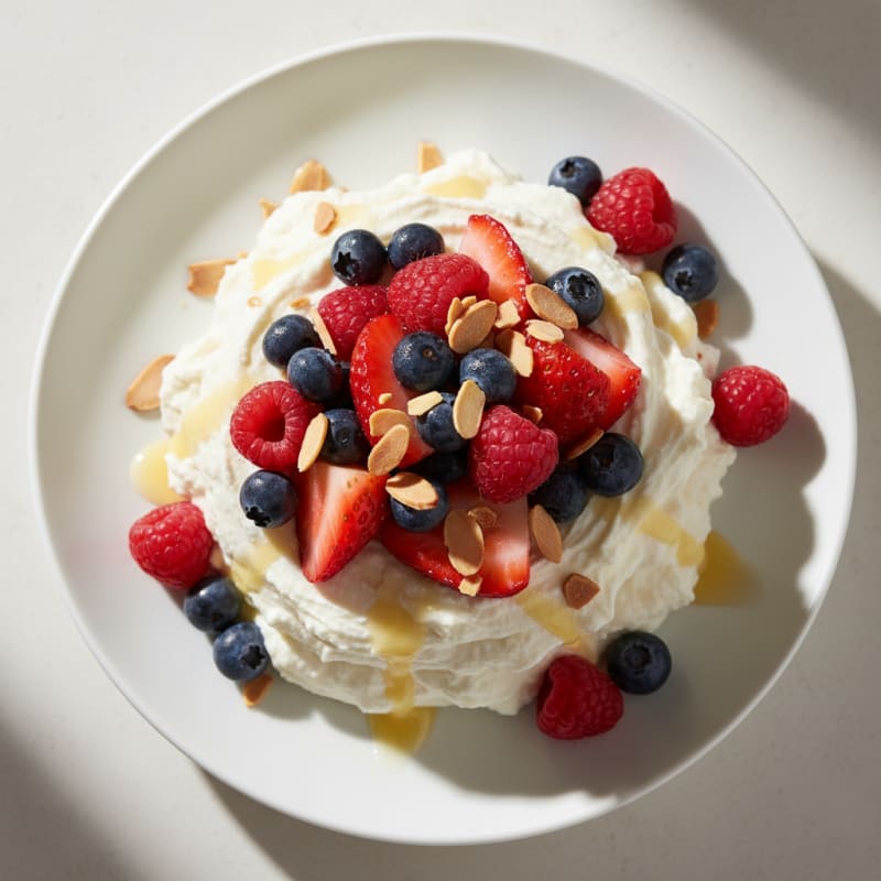 Greek Yogurt Protein Mousse with Berries