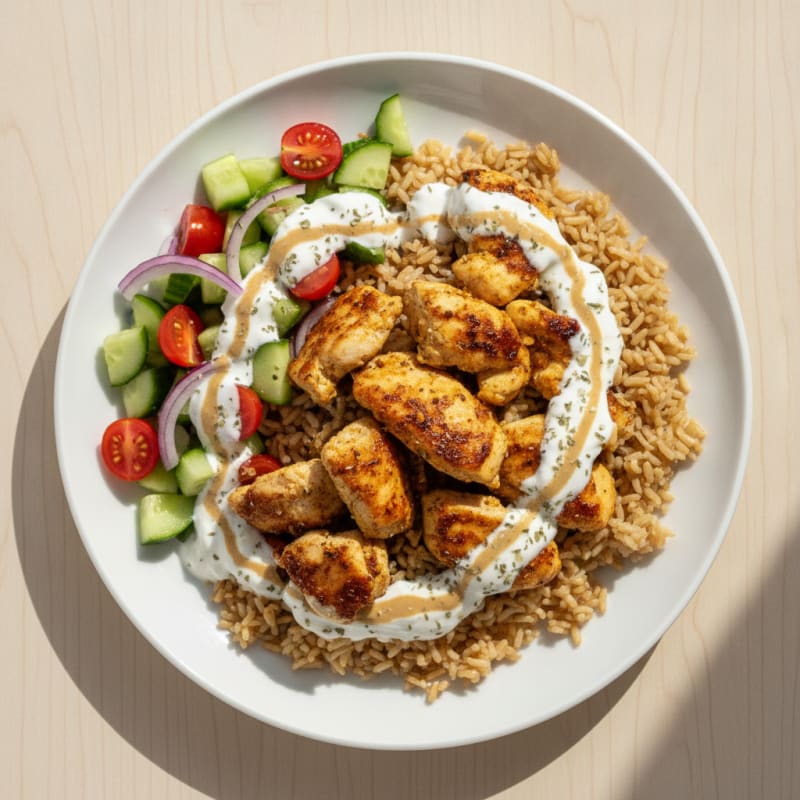 Chicken Shawarma Rice Bowl