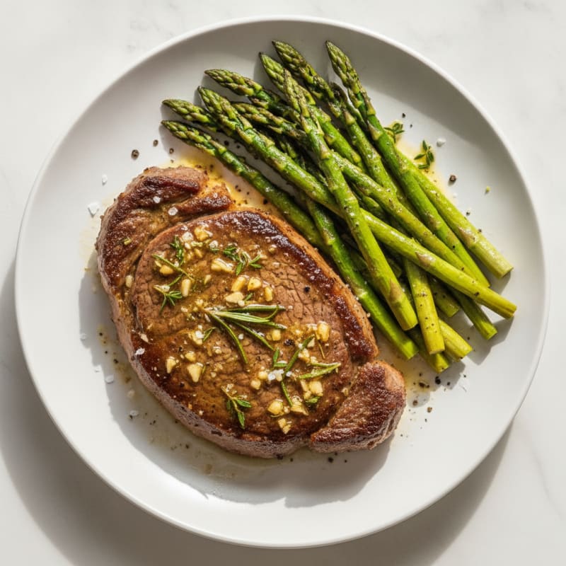Garlic Herb Butter Pan-Seared Steak