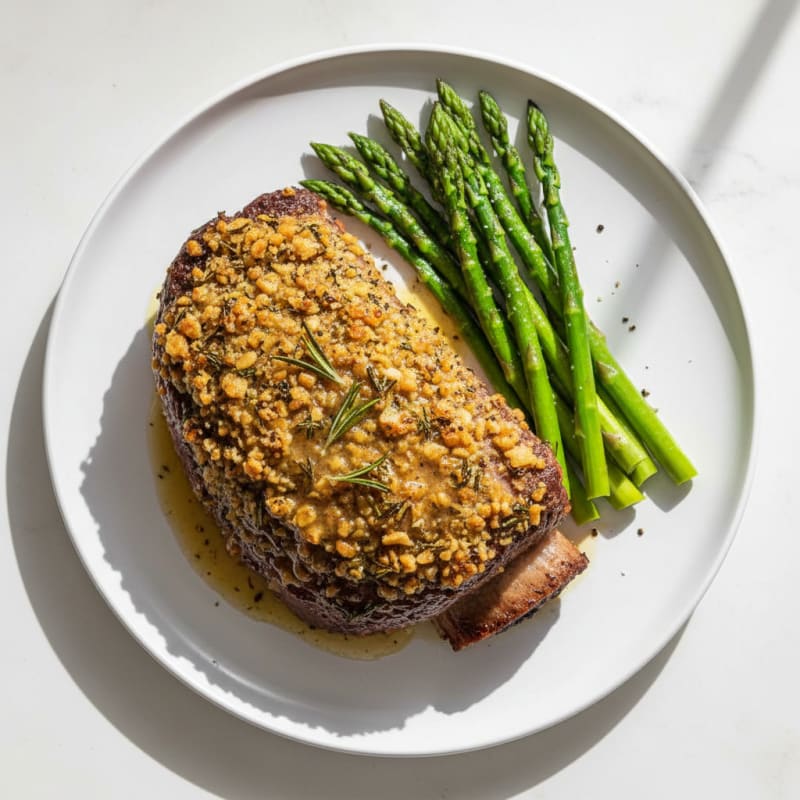 Garlic Herb Crusted Prime Rib