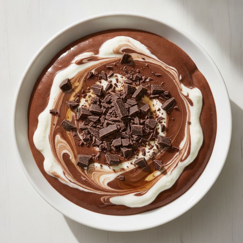 Silky Chocolate Protein Pudding with Greek Yogurt