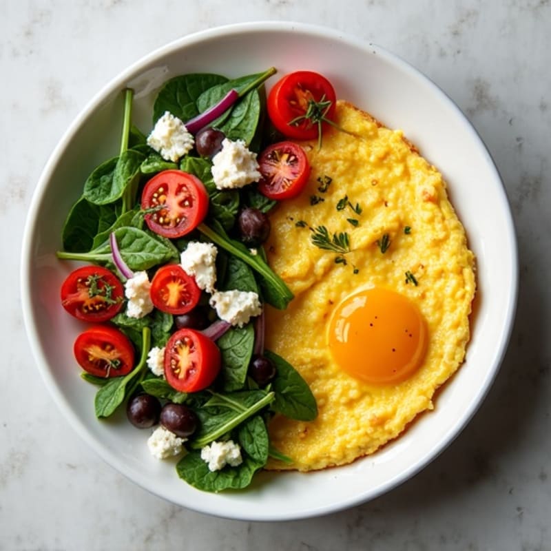 Protein-Packed Mediterranean Egg White Scramble