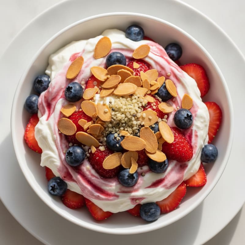 Creamy Greek Yogurt Protein Parfait with Mixed Berries
