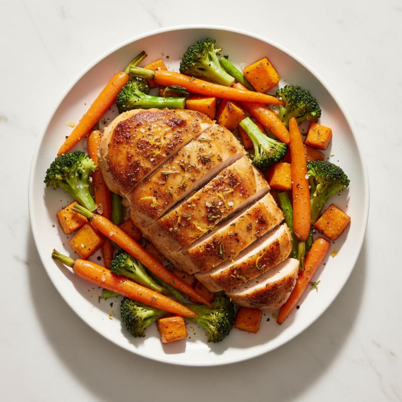 Crispy Lemon Herb Roasted Chicken