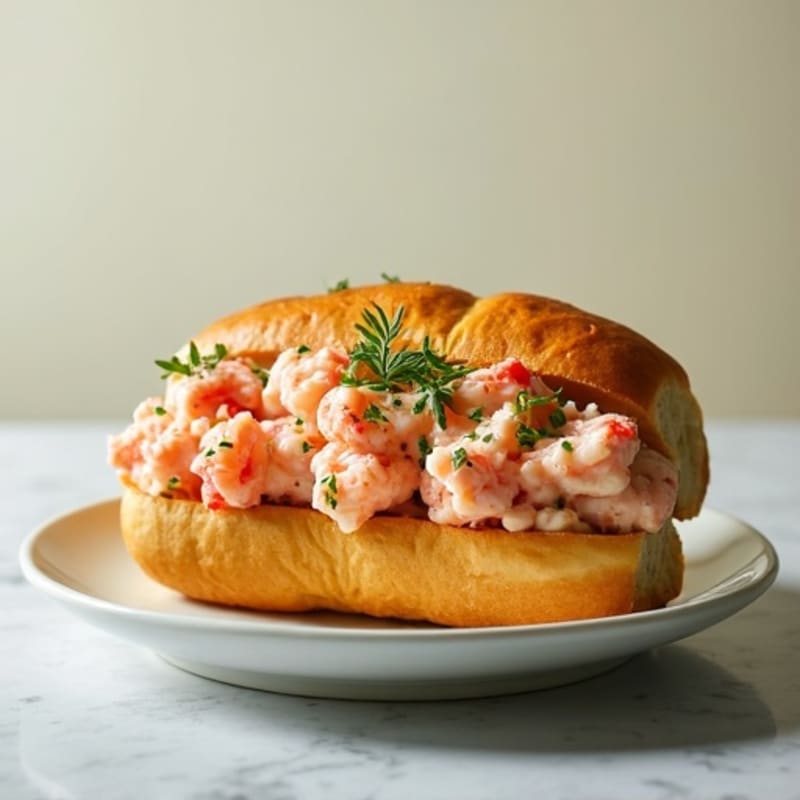 Lightened-Up Lemon-Herb Lobster Roll