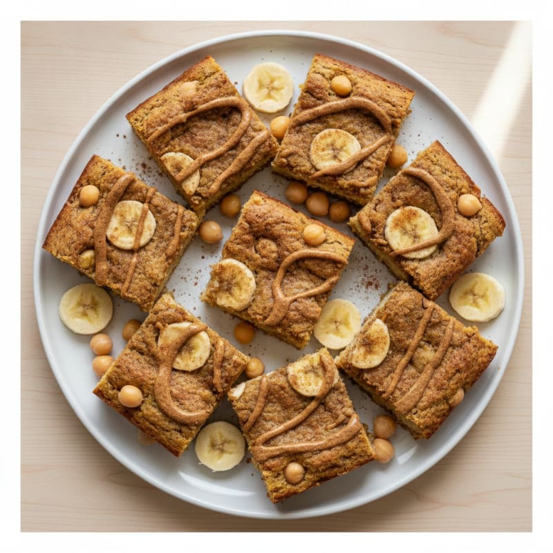 Chickpea Banana Espresso Blondies