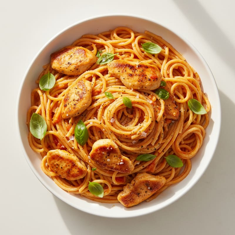 Creamy Tomato Basil Spaghetti