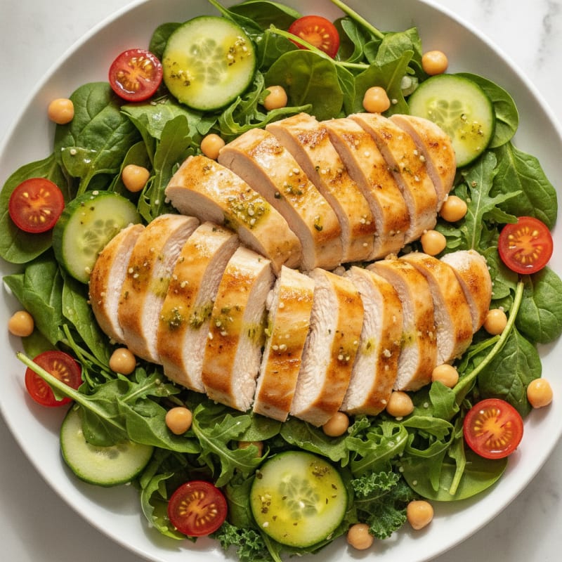 Garden Greens with Lemon-Herb Vinaigrette