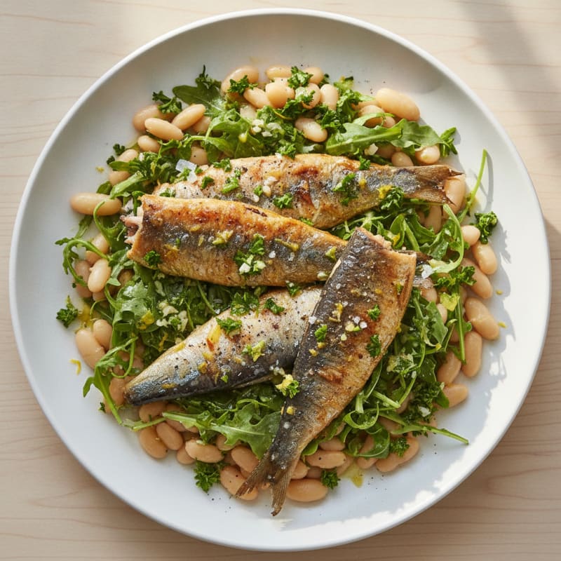 Pan-Seared Sardines with Lemon-Herb Gremolata