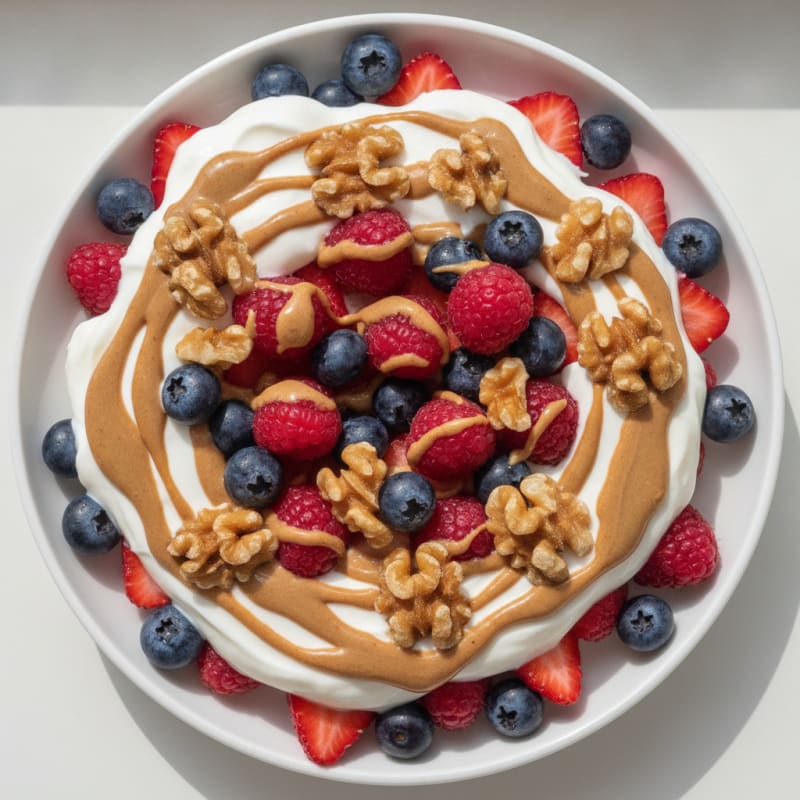 Creamy Greek Yogurt Protein Parfait with Mixed Berries