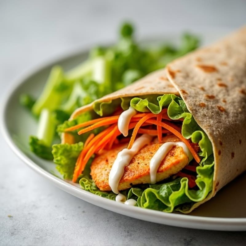 Healthy Buffalo Chicken Wrap