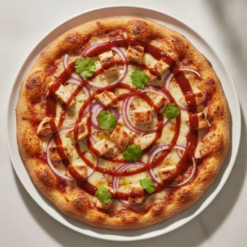 High-Protein BBQ Chicken Pizza
