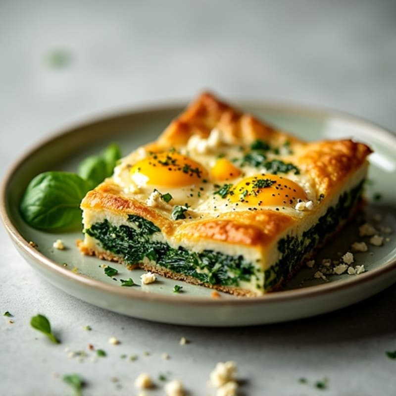 Crispy Spinach and Feta Phyllo Bake