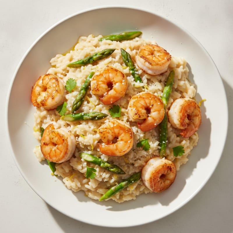 Lemon Garlic Shrimp Risotto