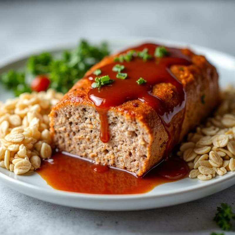 Lean Baked Meatloaf with Savory Gravy