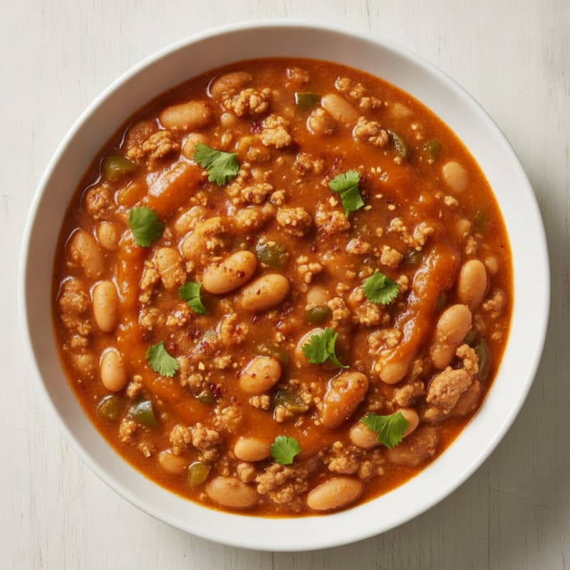 White Bean Turkey Pumpkin Chili