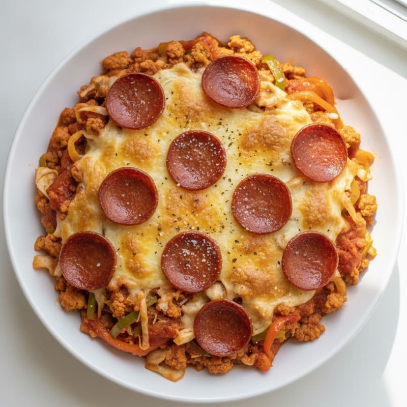 High-Protein Low-Carb Pizza Bowl